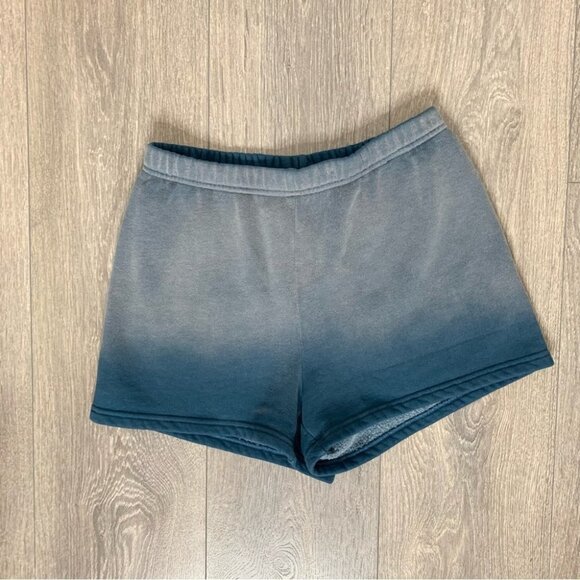 Aritzia TNA Cozy Fleece Perfect High Rise 3” Sweat Shorts Ombre Navy Grey XS - Picture 5 of 15